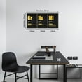 thumbnail image 3 of Inspirational Quotes Canvas Wall Art, Grind Hustle Mindset Definition, Motivational Prints for Living Room & Office Framed Ready to Hang, 3 of 5