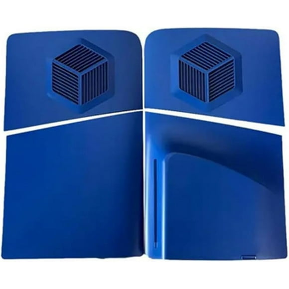 Yazoeia PS5 Slim Cover Plates, Anti-Scratch Dustproof Protective Shell for PS5 Slim UHD Console Skin Cover Faceplate Replacement Accessories (Blue) CJC912-190863