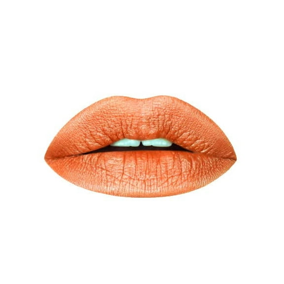 Aromi Burnt Pumpkin Metallic Liquid Lipstick | Orange Gold Lip Color for Women, Shimmery Finish, Long-lasting, (Chewy Apricot)