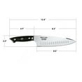 thumbnail image 3 of Ergo Chef 8" Pro Series 2.0 Chef Knife with Ergonomic Black Pakkawood Handle, 3 of 7