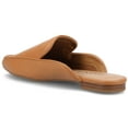 thumbnail image 4 of Journee Womens Akza Slip On Square Toe Mules Flats, Widths Available, 4 of 10