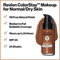 thumbnail image 3 of Revlon ColorStay Makeup for Normal/Dry Skin SPF 20, Longwear Liquid Foundation, with Medium-Full Coverage, Matte Finish, Oil Free, 240 Medium Beige, 1.0 oz, 3 of 3