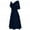 Dark Blue, variant on Womens Wedding Guest Dresses Plus Size Formal Wedding Bridesmaid High-waist Party Ball Prom Gown Cocktail Dress