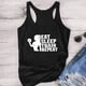 thumbnail image 2 of Gibobby Eat Sleep Train Repetidamente Mujeres Racerback Tank Regalo para niñas Motivational Gym Tank Top Entrenamiento de levantamiento de pesas divertido(Negro,G), 2 of 4