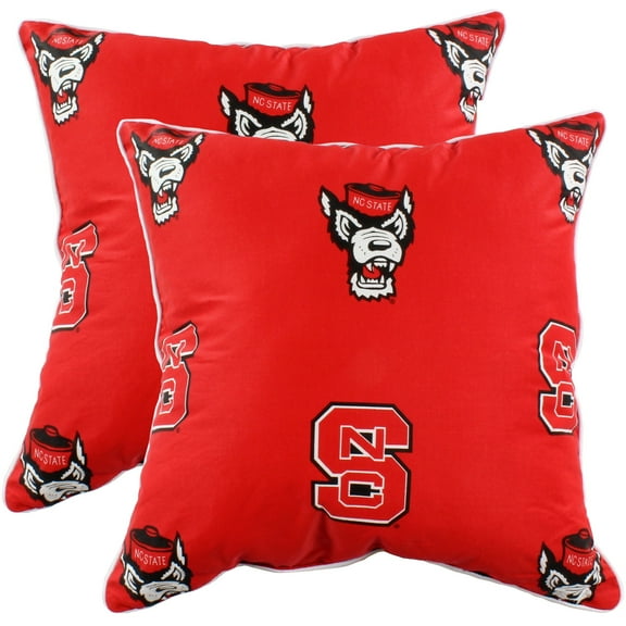 North Carolina State Wolfpack 16" x 16" Decorative Pillow Pair