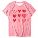 thumbnail image 3 of Tejiojio Women's Plus Size T-shirt Valentine's Day Heart Print Round Neck Short Sleeve Tops Spring Summer XL-5XL, 3 of 4