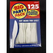Amscan International Economy Knives, Pack of 125, White