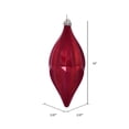 thumbnail image 2 of Vickerman 10" Red Candy Glitter Shuttle Christmas Ornament, Pack of 2, 2 of 3