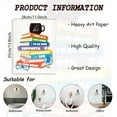 thumbnail image 2 of 1PCS Books Wall Art Prints Vintage Inspirational Quotes Coffee Cup Paper Poster Print Poster Board Art White Cardboard Drawing Colorful 28x35cm, 2 of 7