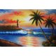 thumbnail image 1 of Pintura de diamante (DE1379) DIY Square Seaside Lighthouse punto de cruz costura 50x70cm Hugtrwg Para estrenar, 1 of 1