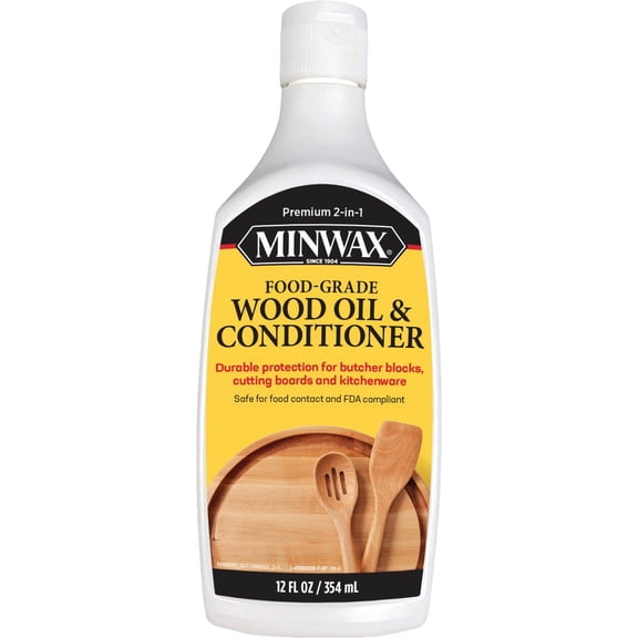 Minwax Food-Grade Wood Oil & Conditioner, 12 fl. oz.