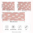 thumbnail image 2 of Satin Pillowcase Envelope Closure Pillow Cover Wrinkle-Resistant & Vibrant Print Pastel Pink Cute Ghosts, 2 of 7