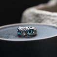thumbnail image 4 of Anillo de búho con ojo de demonio, anillo de búho ajustable abierto retro, 4 of 11