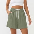 thumbnail image 2 of TinyBloomm Womens Long Swim Shorts Breathable Shorts For Summer Casual Beach High Waist Elastic Waistband Comfortable, Size L, 2 of 7
