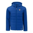 thumbnail image 2 of Men's Cutter & Buck Royal New York Mets Evoke Hybrid Eco Softshell Recycled Full-Zip Hoodie, 2 of 3