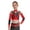 Black, variant on Kids Girls Rhinestones Crisscross-Back Crop Tops Long Sleeve Cold Shoulder Athletic T-shirt Purple 6