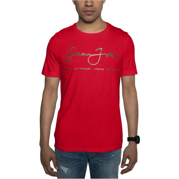 John Mens Signature Scrip Graphic T-Shirt -