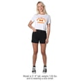 thumbnail image 3 of Blippi Big Blippi Energy Women's Crop Top T-Shirt, White, Small, 3 of 4