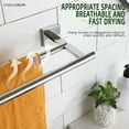 thumbnail image 4 of KOKOSIRI Bathroom 24 Inch Towel Bars Double Bath Towel Holders Wall Mount Polished Chrome B5005CH-L24, 4 of 9