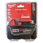 Milwaukee 48-11-1850 M18 REDLITHIUM XC 5.0Ah Battery Pack – 18V Lithium-Ion Rechargeable Power Tool Battery
