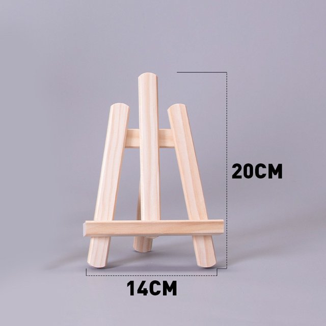Mini caballete de madera de escritorio para niños, pequeño caballete plegable para óleo, caballete de mesa, trípode