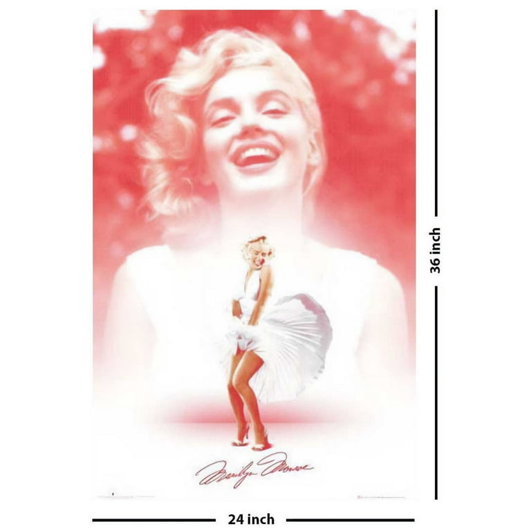Marilyn Monroe - Pink Dress Smile Poster 24in x 36in Marilyn Monroe - Pink Dress Smile Poster 24in x 36in