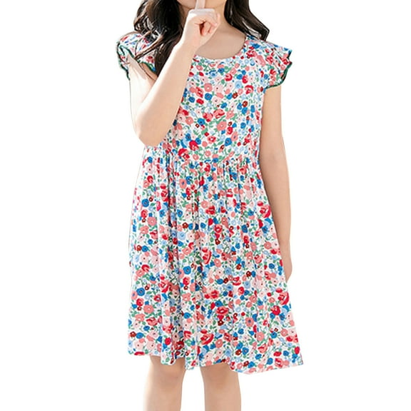 Aayomet Dress Up Clothes For Little Girls Little Girls Long Sleeves Casual Birthday Dress with Tutu Skirt,Pink 5-6 Years