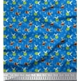 thumbnail image 1 of Soimoi Cotton Voile Fabric Leaves,Watermelon & Rabbit Kids Printed Craft Fabric by The Yard 56 Inch Wide, 1 of 3