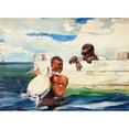 thumbnail image 3 of Homer, Winslow 18x14 Black Modern Framed Museum Art Print Titled - The Turtle Pond, 3 of 5