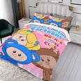 thumbnail image 3 of Club de la Madre Gansa Conjunto de sábanas temático, trío de piezas, cómodo y amigable con la piel, diseño único, regalo de decoración para el hogar para familiares, amigos y fans,140cm *210cm, 3 of 6