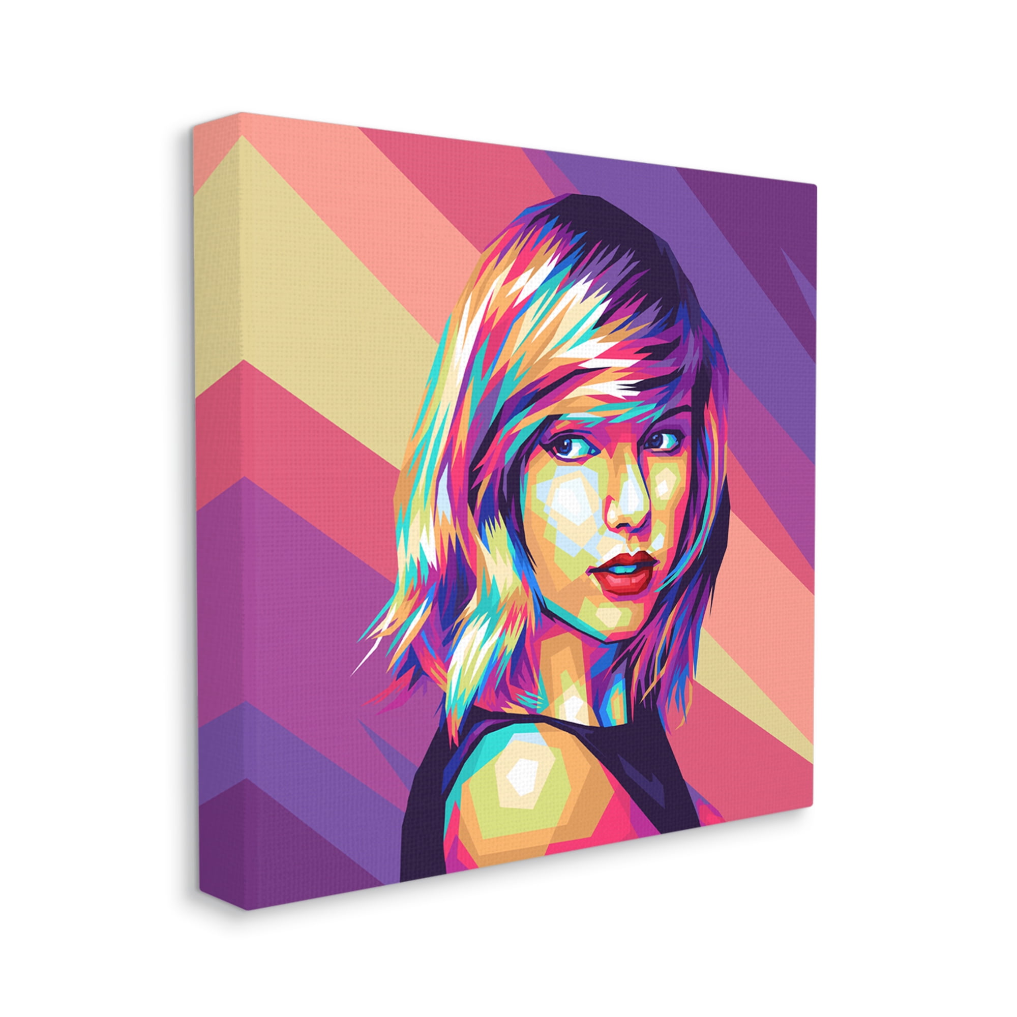 Stupell Industries Abstract Geometric Taylor Abstract Painting Gallery Wrapped Canvas Art Print Wall Art, 24 x 24