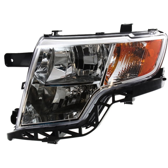 Headlight Compatible with FORD EDGE 2007-2010 LH Assembly Halogen Chrom Interior - CAPA