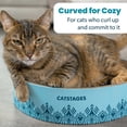 thumbnail image 4 of Catstages Scratch & Snuggle Cat Scratcher Bowl Blue, 4 of 7