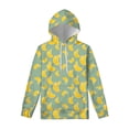 thumbnail image 4 of Sudadera con capucha con estampado 3D de frutas tropicales para hombre, moda urbana, informal, con estampado de plátano, manga larga, 4 of 5