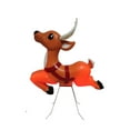 thumbnail image 4 of Vintage Style Reindeer Christmas Blow Mold Antlers & Stand Lighted, 4 of 5