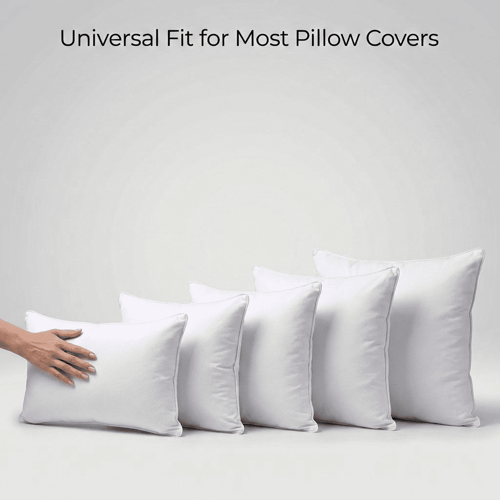Phantoscope Hypoallergenic 16x16 Pillow Inserts 4 Pack, Square Plush Cushion Set for Living Room Bed