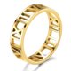 thumbnail image 1 of Dinheiro Anillo simple de acero inoxidable, anillo con números romanos cortados, 1 of 5
