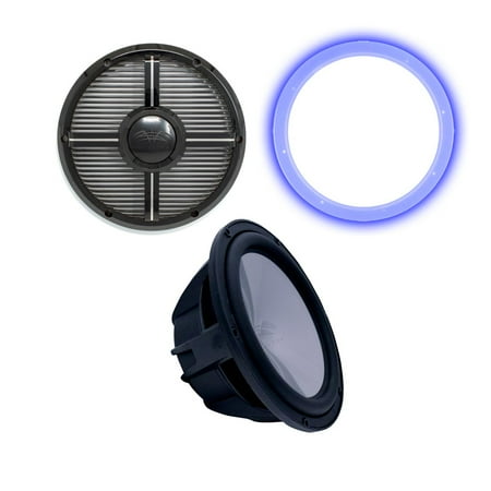 Wet Sounds Revo 10  Subwoofer  Grill  & RGB LED Ring - Black Subwoofer & Black Closed Face XW Grill - 2 Ohm price history on PriceWatchPro