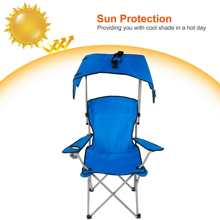 Luzkey Folding Chair Chair Seat Fishing Chair Seat Portable For Outdoor Bbq Blue Blue