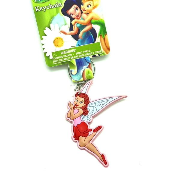 Disney Pink Tinker bell Fairy Keychain - Tinkerbell keyring