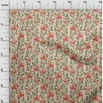 thumbnail image 3 of oneOone Cotton Silk Peach Fabric Floral Craft Projects Decor Fabric Printed By The Yard 42 Inch Wide, 3 of 4