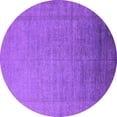 thumbnail image 1 of Ahgly Company Indoor Round Oriental Purple Industrial Area Rugs, 3' Round, 1 of 4