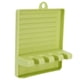 thumbnail image 2 of Estante multifuncional para tapas de ollas y espátulas de plástico para utensilios de cocina, color verde, 2 of 14