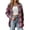 Rose Red, variant on Fantaslook Plaid Shirts for Women Button Down Flannel Shirts Casual Loose Long Sleeve Blouses Tops