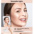thumbnail image 3 of Espejo de maquillaje Famihomii recargable con iluminación y almacenamiento, 3 of 8