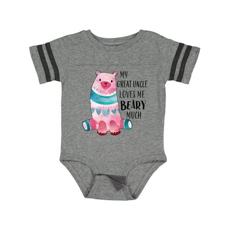 

Inktastic My Great Uncle Loves Me Beary Much with Cute Bear Gift Baby Boy or Baby Girl Bodysuit
