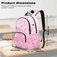 thumbnail image 6 of SCRAWLGOD Stars Print Pink School Backpack for Boys Girls Backpack for Kids Teens Elementary Middle School 17 inch Large Knapsack with Padded Strap, 6 of 7