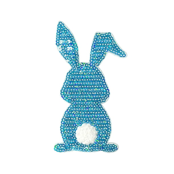 Parche de lazo de lentejuelas termoadhesivo de 6 x 6 cm, aplique bordado con purpurina para sudaderas, chaquetas, vaqueros, bolsos, decoración de telas, accesorios de manualidades para mujeres y