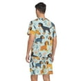thumbnail image 2 of joogoo Men's Pajama Set Dachshund Dogs V-Neck Pj Shorts Set 2 Piece Loungewear Sleepwear L, 2 of 7