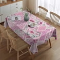 thumbnail image 2 of Pioneer Flower Floral Print Pattern Rectangle Tablecloth 60"x84",Waterproof Polyester Rectangle Table Cloth, Wipeable Spillproof Polyester Tablecloth for Dining, Camping, Indoor and Outdoor, 2 of 5